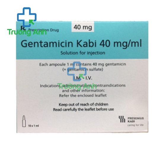Gentamicin Kabi 40mg/ml - Thuốc điều trị nhiễm khuẩn hiệu quả